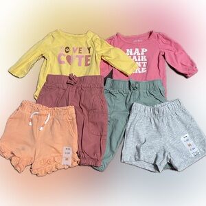Garanimals Kids Matching Sets - Yellow, Pink, Green, Gray